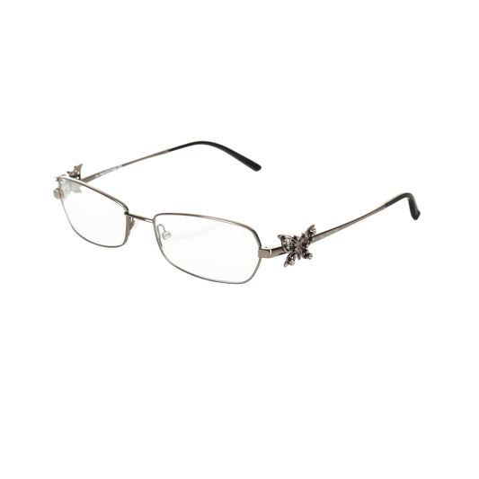 Valentino ’90s Crystal Butterfly Detail Glasses Valentino