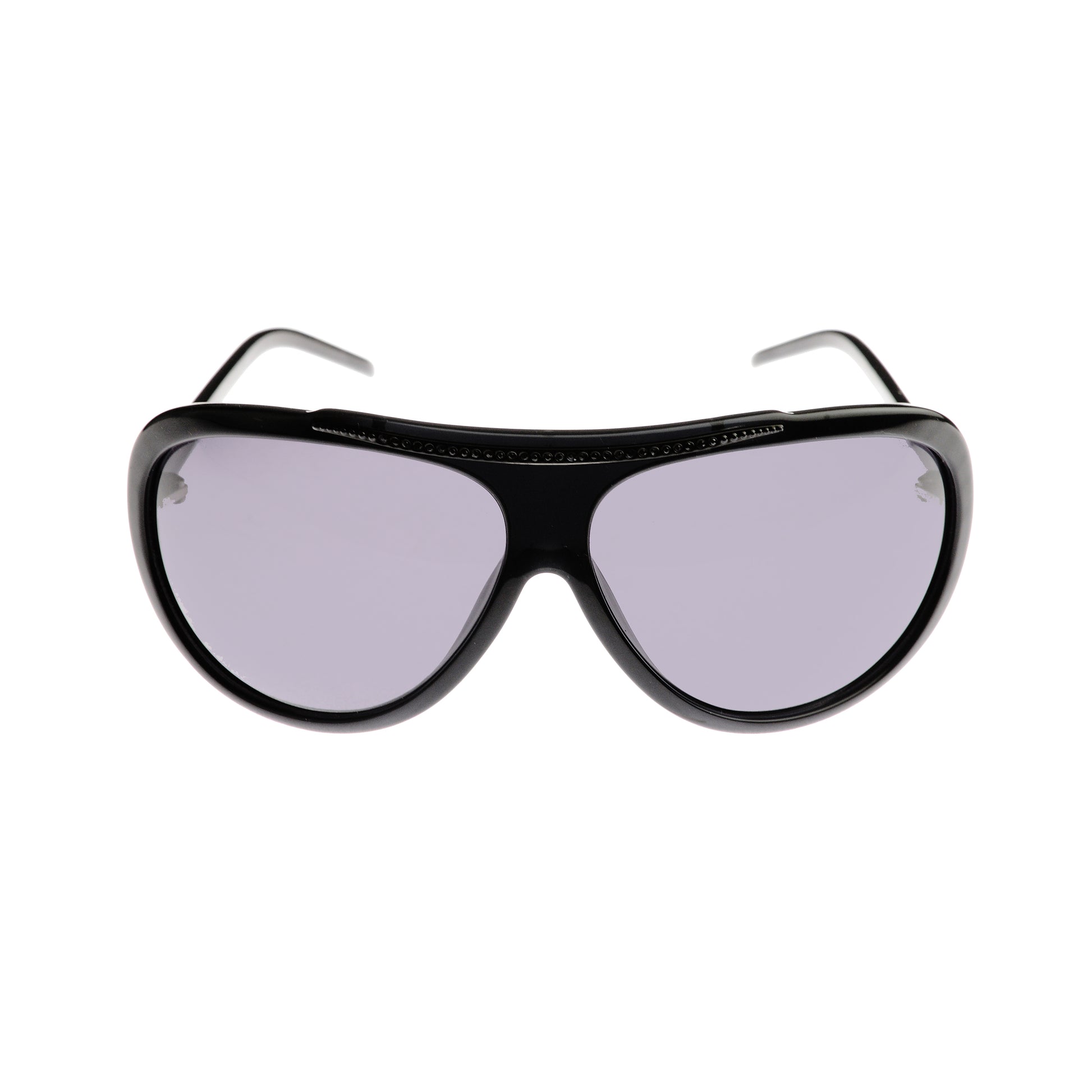 Valentino ’00s Black Crystals Pilot Sunglasses Valentino