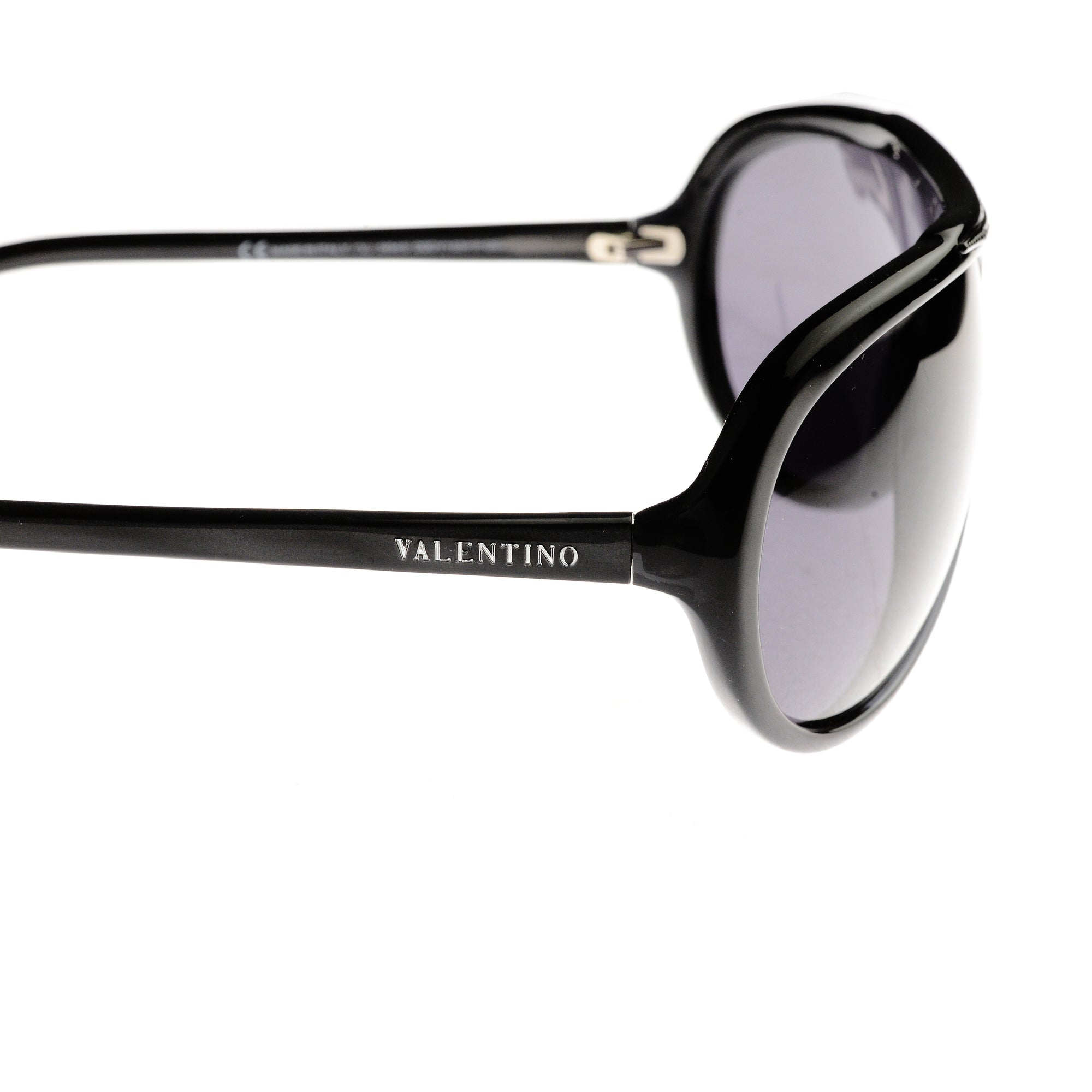 Valentino ’00s Black Crystals Pilot Sunglasses