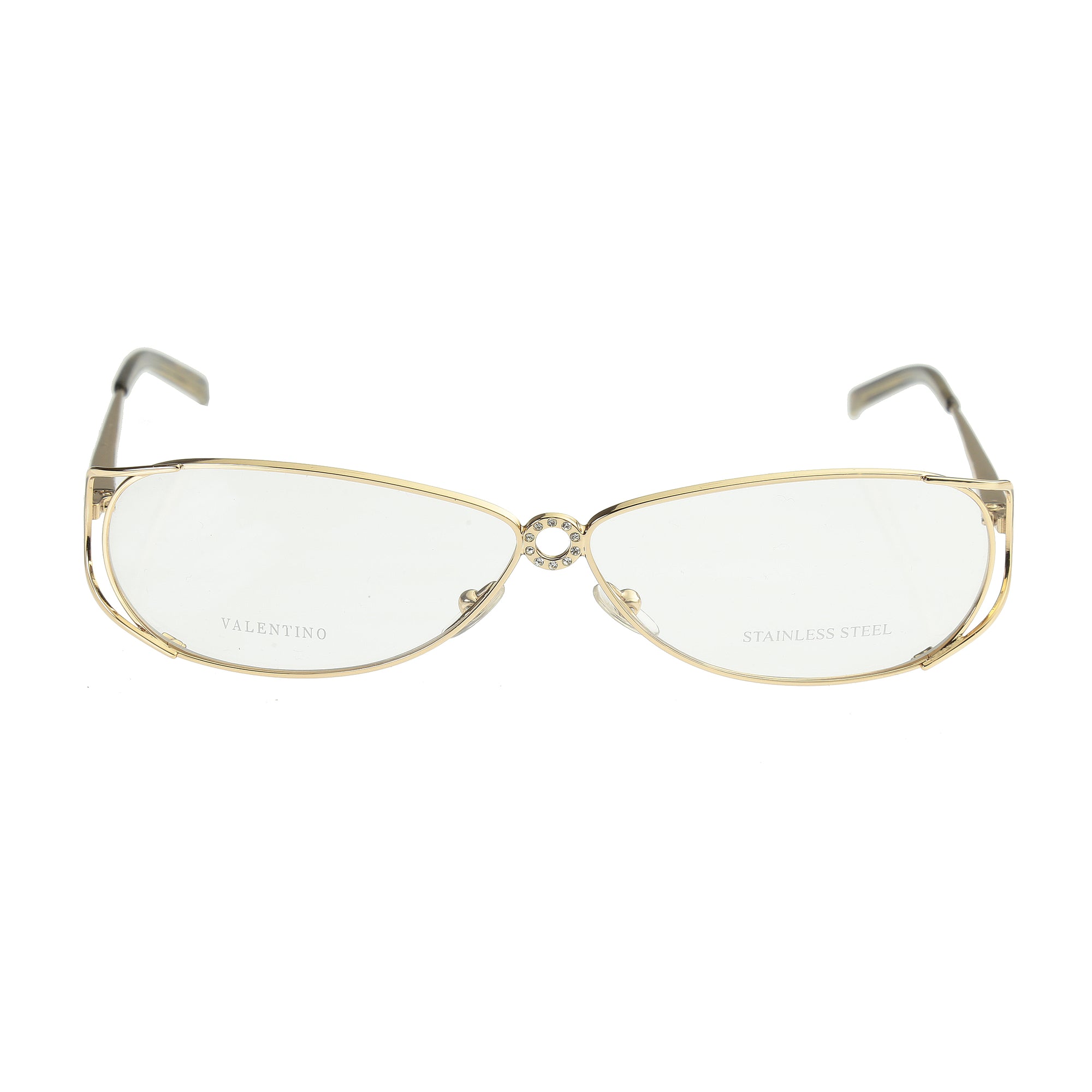 Valentino Crystals Gold Frames glasses
