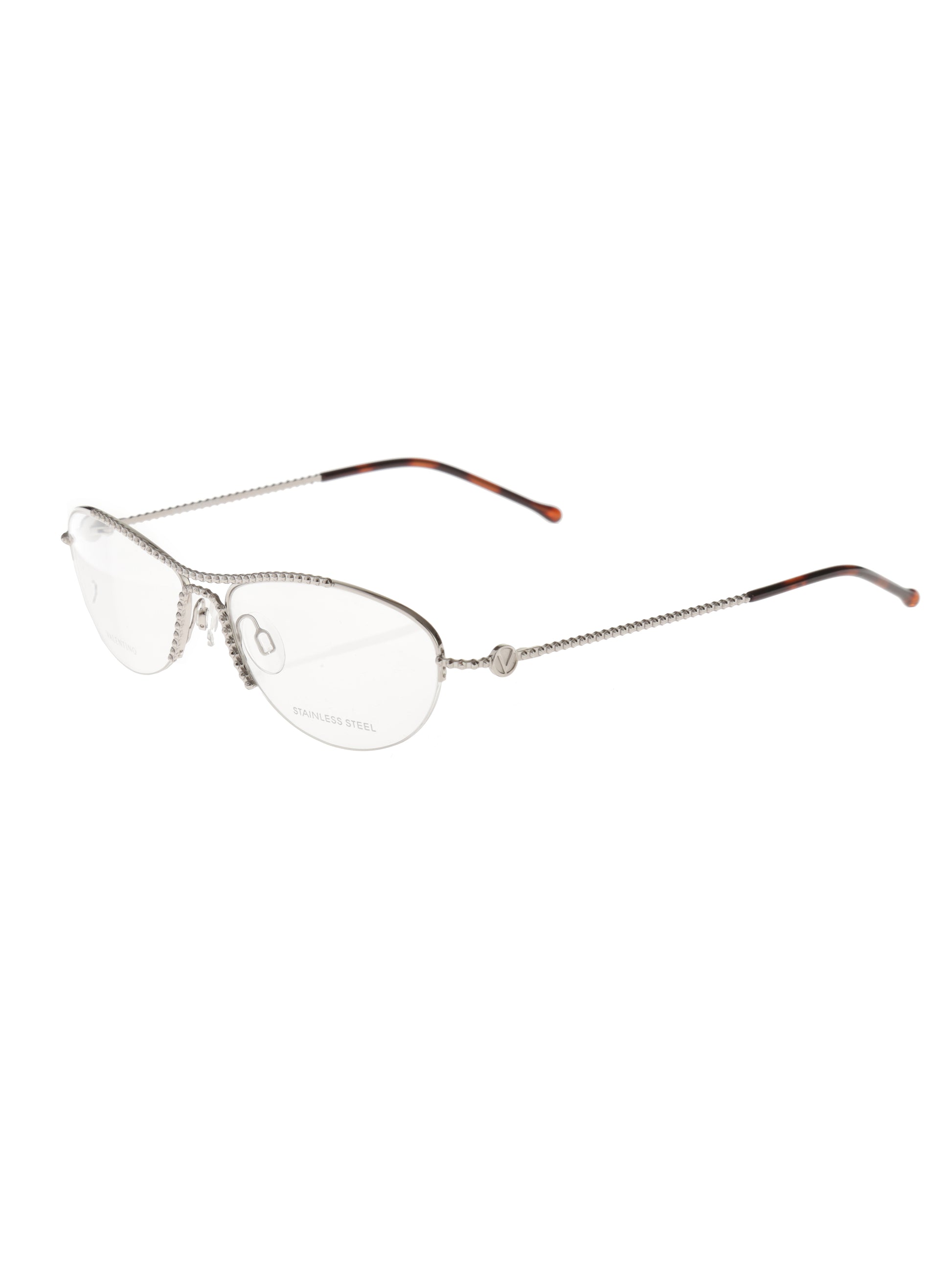 Valentino Rough Round Frames glasses Valentino