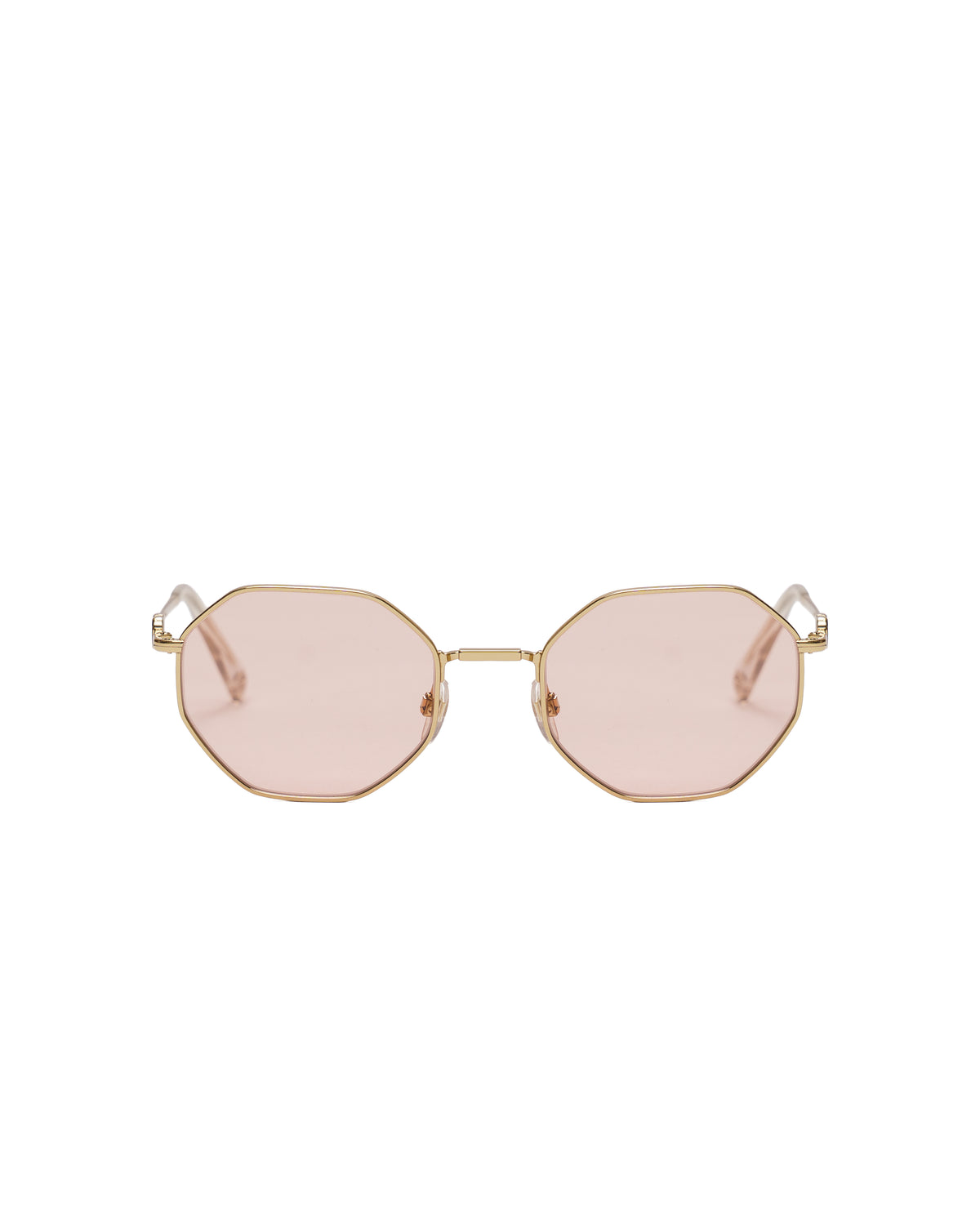 Valentino octagonal metal sunglasses with chain VLOGO