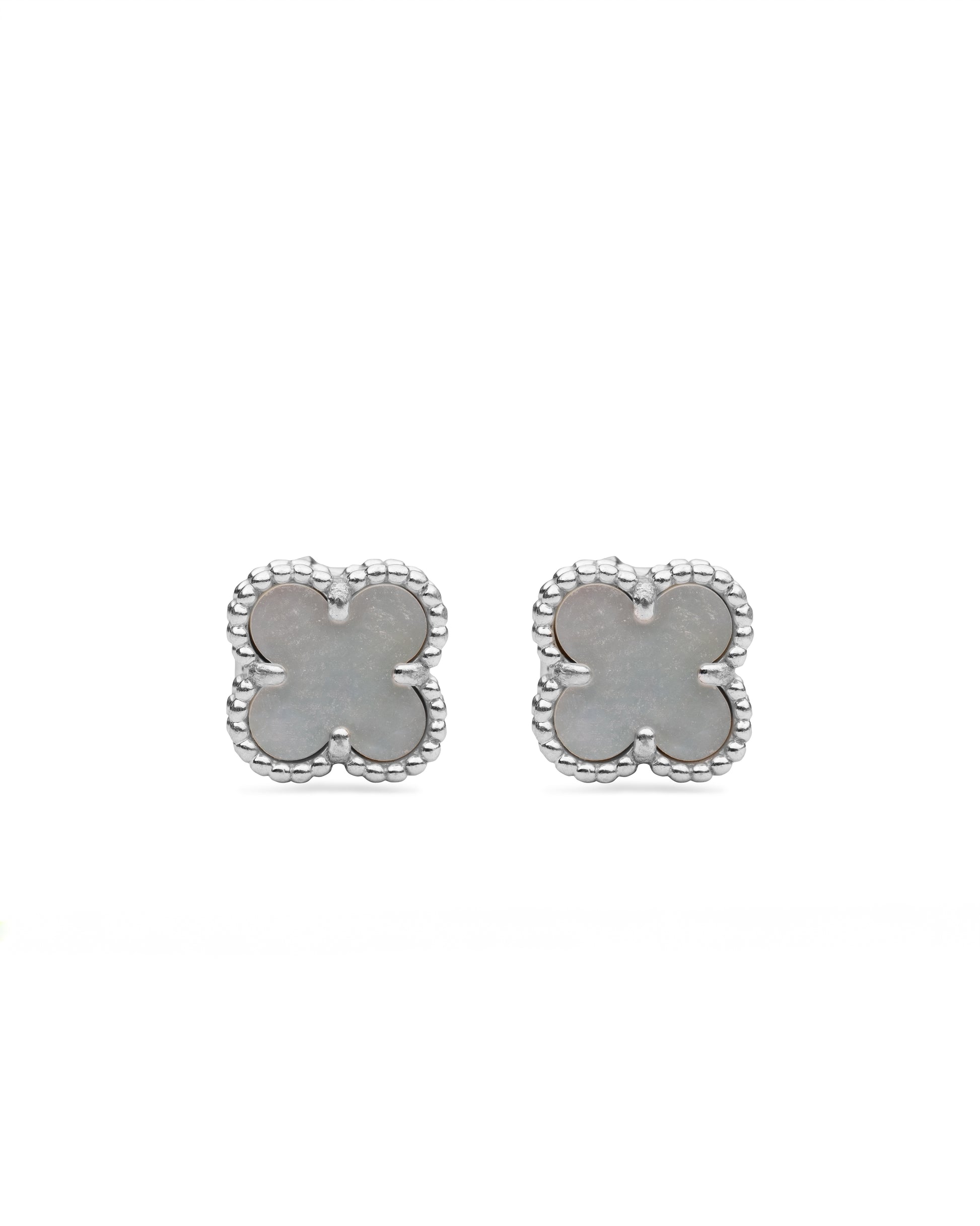 Van Cleef & Arpels Sweet Alhambra mother-of-pearl earstuds Van Cleef & Arpels