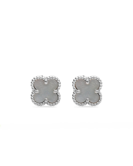 Van Cleef & Arpels Sweet Alhambra mother-of-pearl earstuds Van Cleef & Arpels