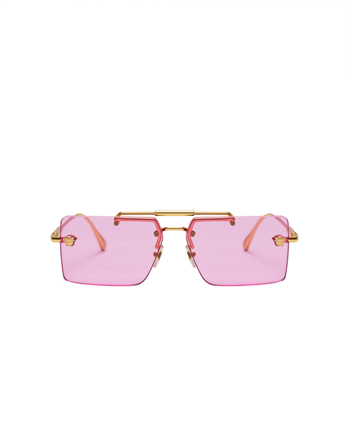 Versace rimless pink/gold sunglasses