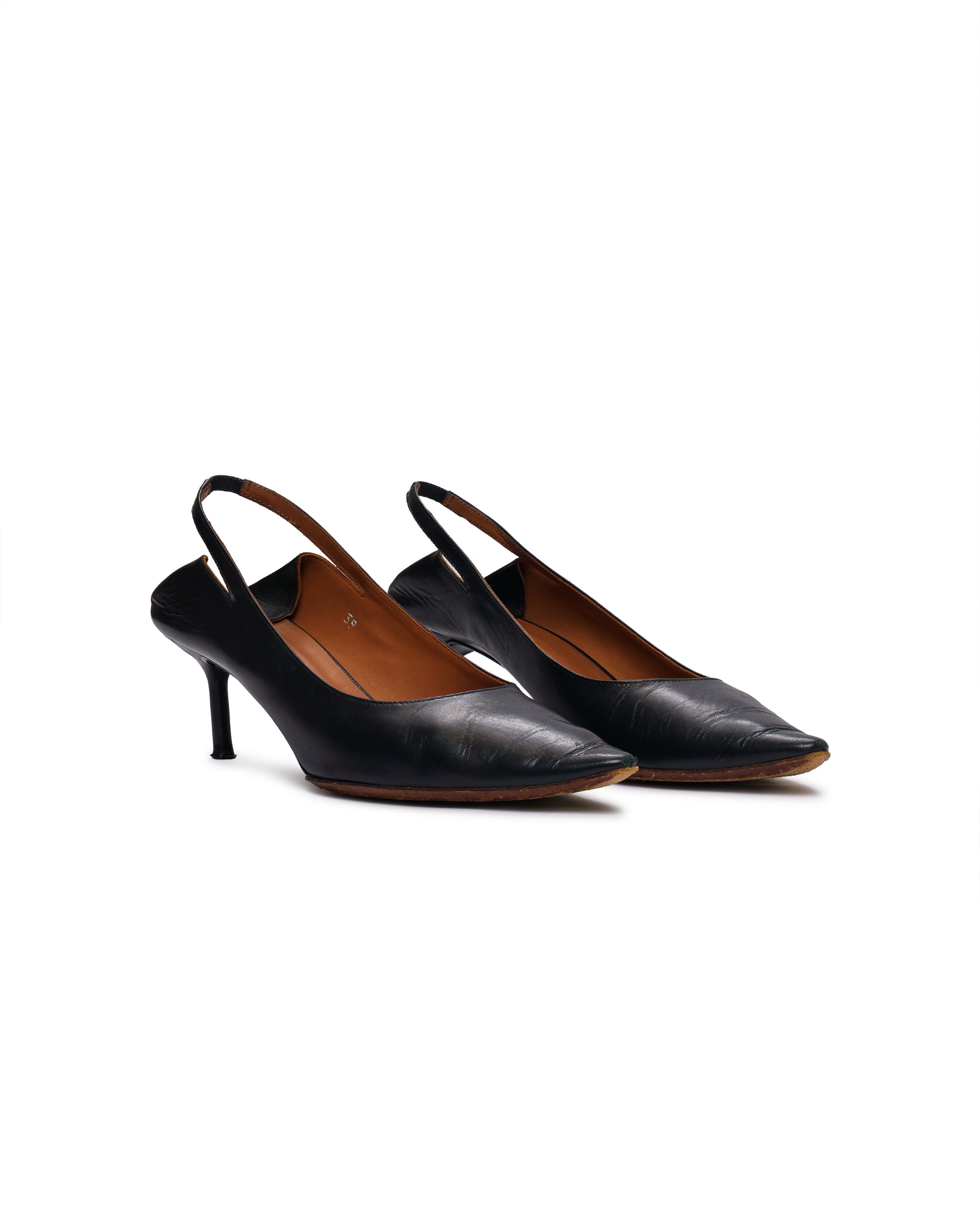 Vetements Leather Slingback Pumps