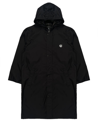 Vetements Unisex Anarchy Logo Hooded Raincoat