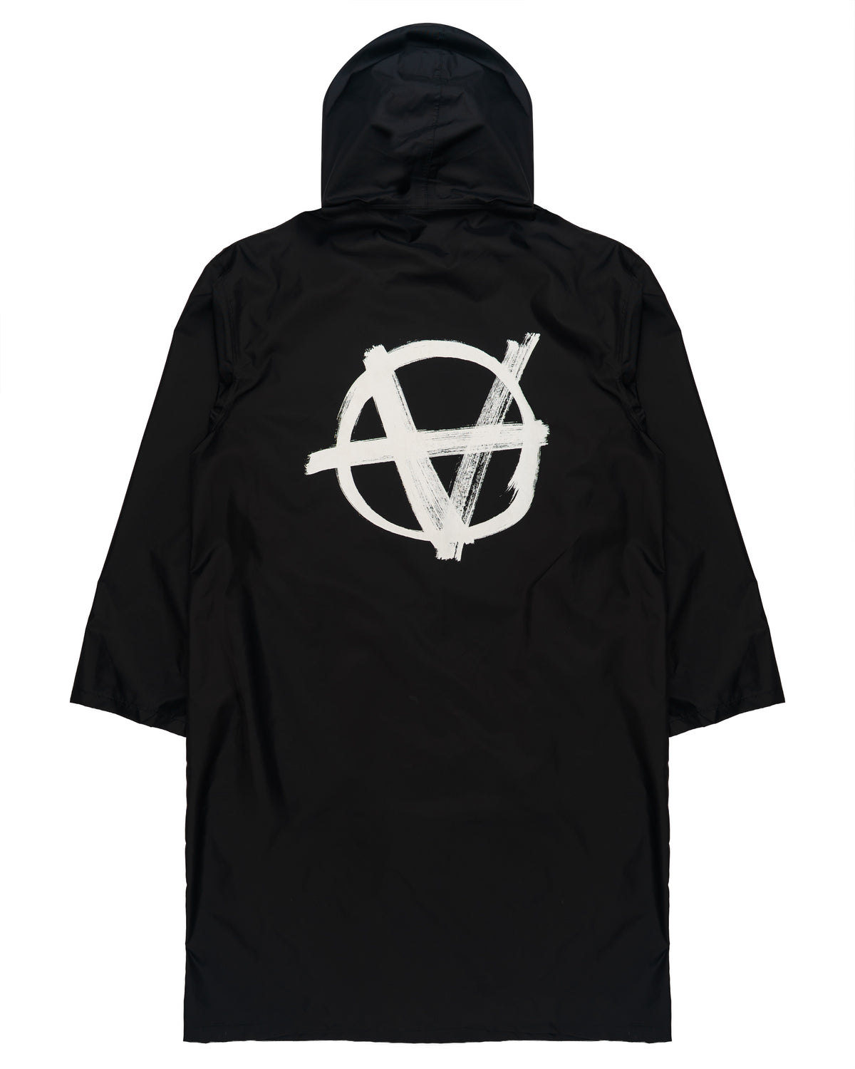 Vetements Unisex Anarchy Logo Hooded Raincoat