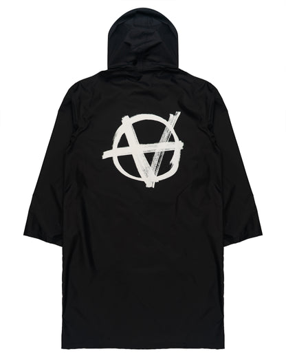 Vetements Unisex Anarchy Logo Hooded Raincoat
