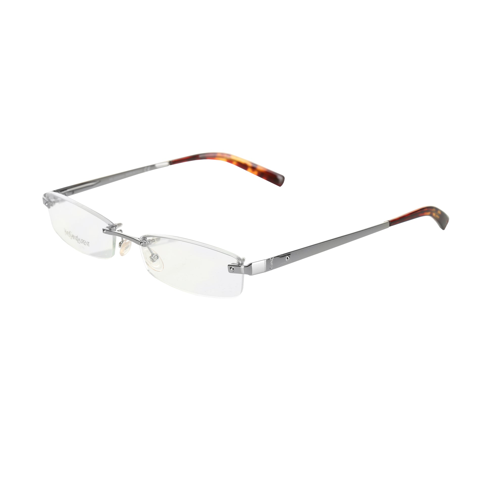 Yves Saint Laurent Rimless Silver Rectangular glasses Yves Saint Laurent