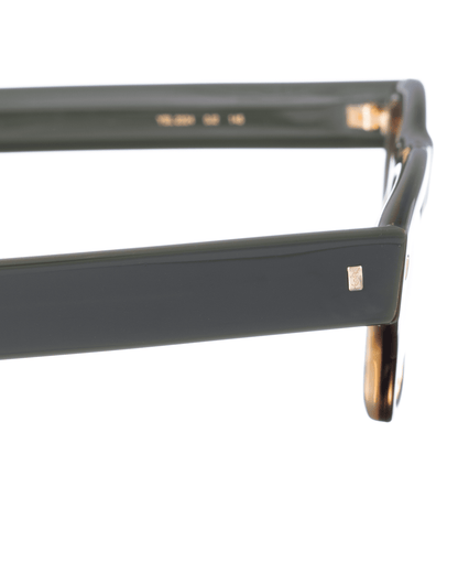 Yves Saint Laurent Half Brown Havana and Green glasses Yves Saint Laurent