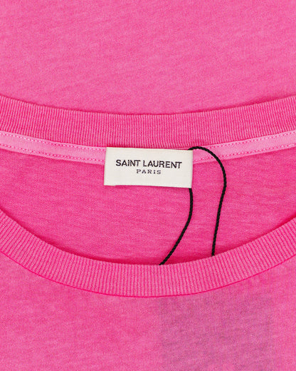 Yves Saint Laurent Rive Gauche powder pink t-shirt Saint Laurent