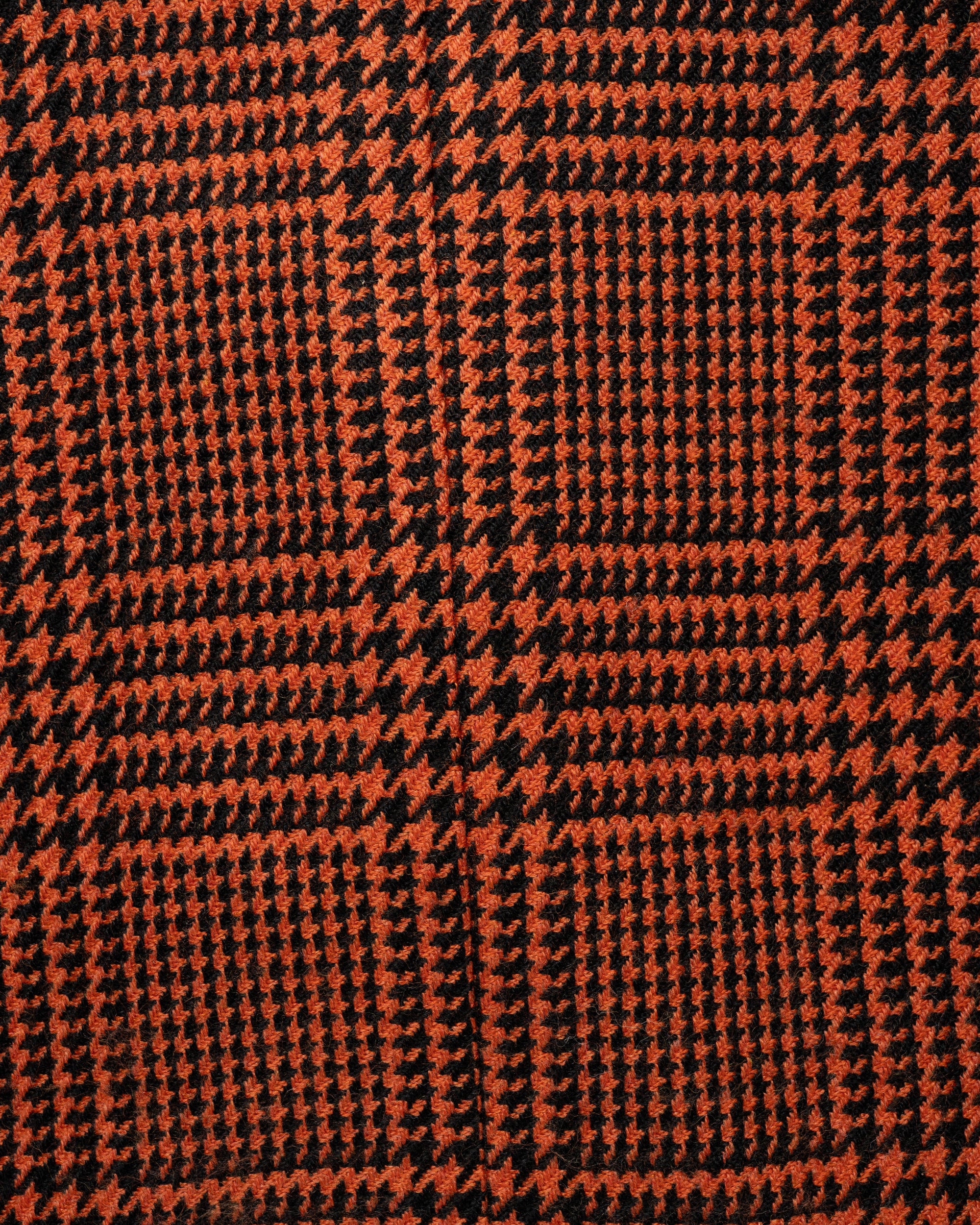 Yves Saint Laurent Variation Houndstooth red double-breasted coat