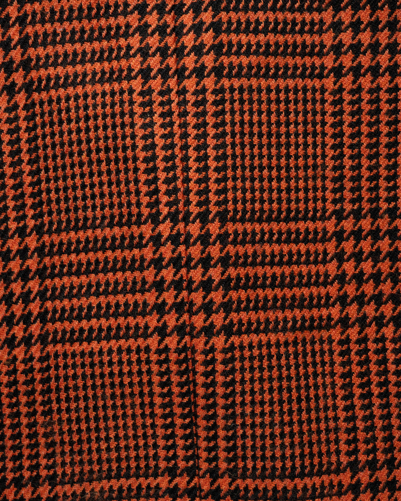 Yves Saint Laurent Variation Houndstooth red double-breasted coat thumbnail