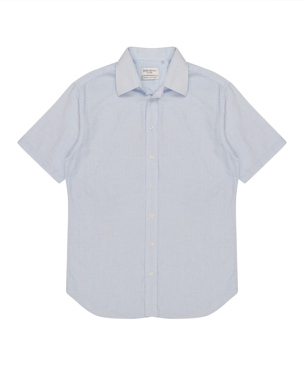 YSL pour homme checked shirt