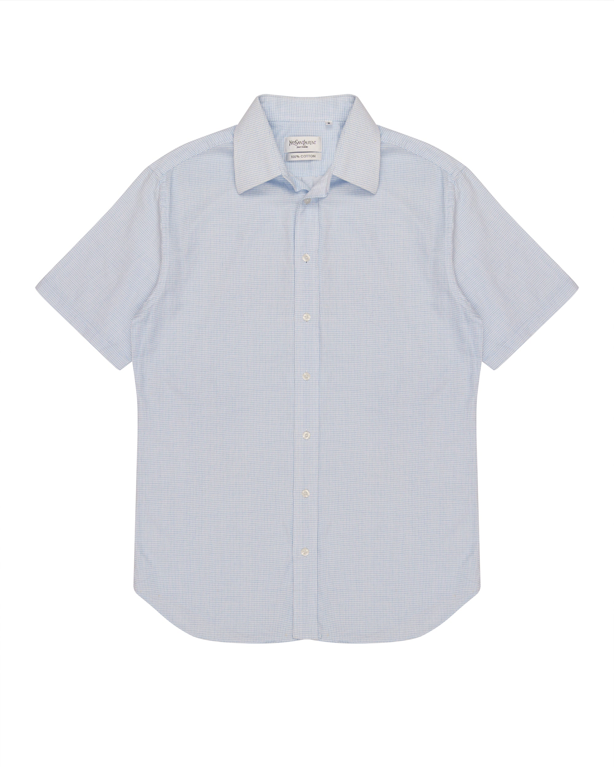 YSL pour homme checked shirt