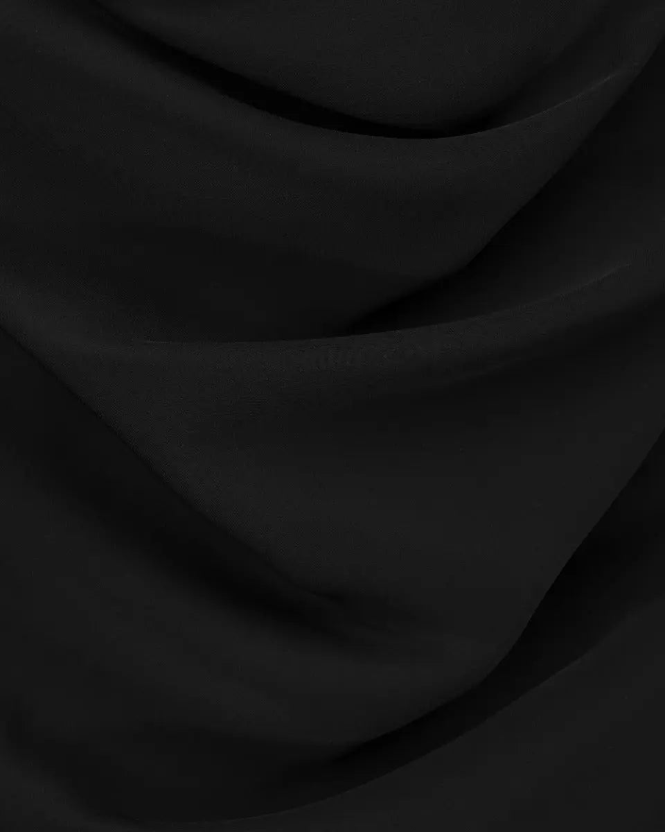 A.W.A.K.E MODE pleated draped twill midi skirt