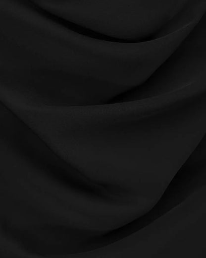 A.W.A.K.E MODE pleated draped twill midi skirt A.W.A.K.E. mode