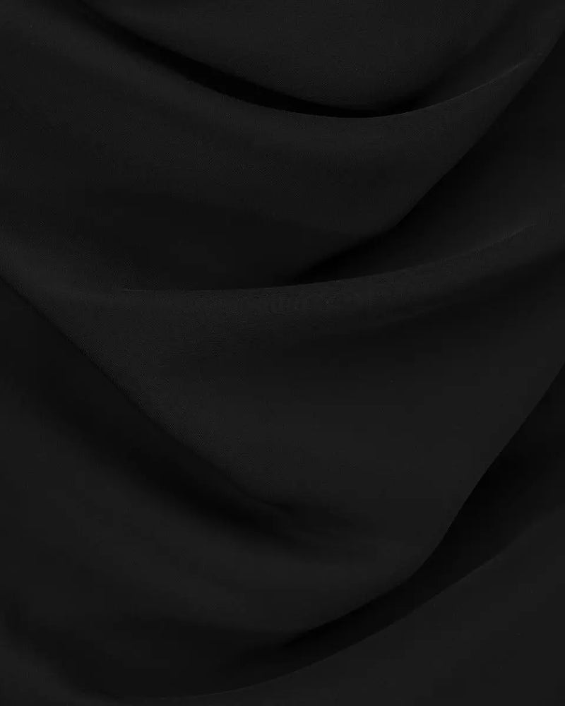 A.W.A.K.E MODE pleated draped twill midi skirt thumbnail