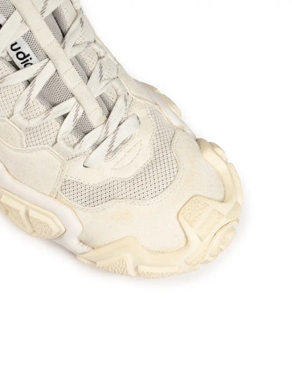 Acne Studios Boltzer faux suede white sneakers Acne Studios