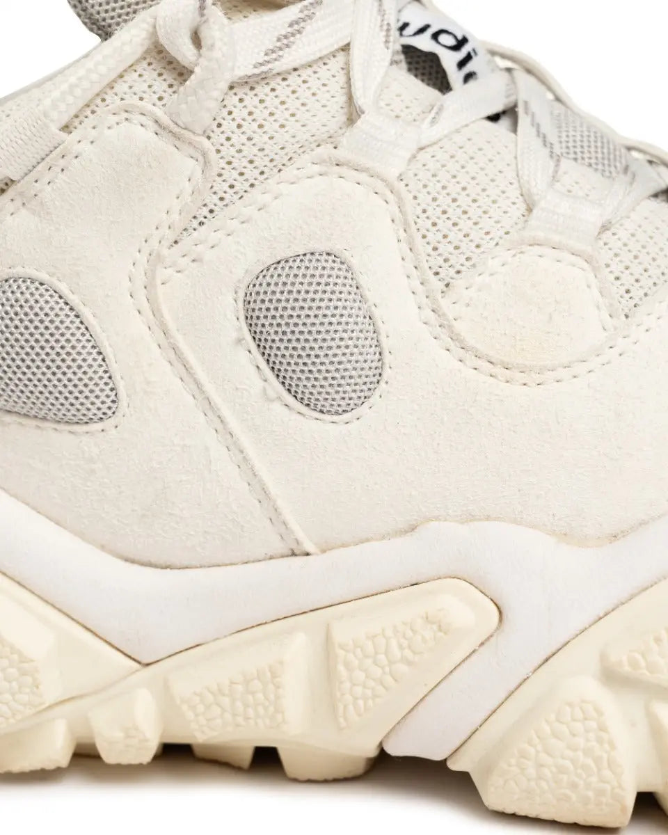 Acne Studios Boltzer faux suede white sneakers