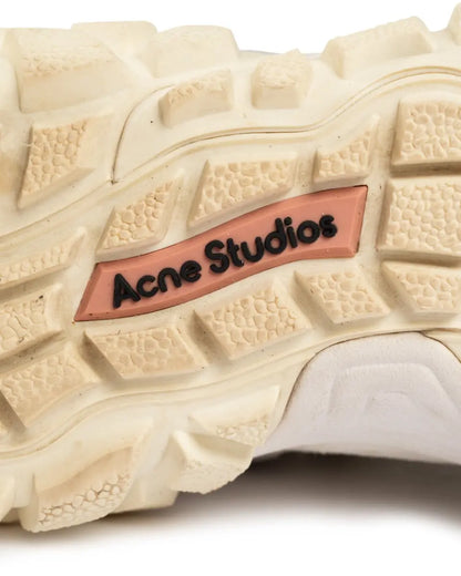 Acne Studios Boltzer faux suede white sneakers Acne Studios