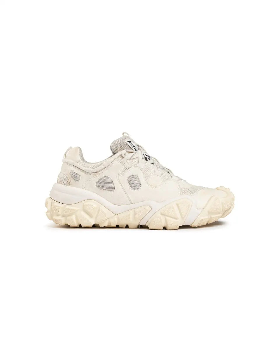 Acne Studios Boltzer faux suede white sneakers