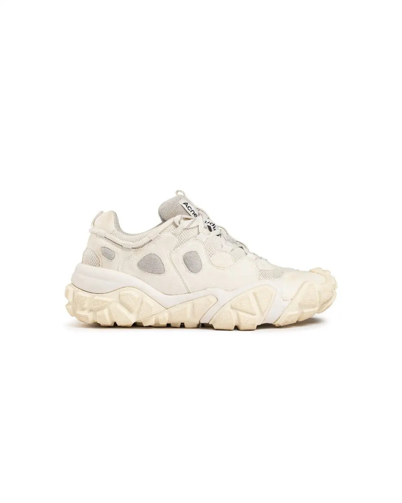 Acne Studios Boltzer faux suede white sneakers Acne Studios