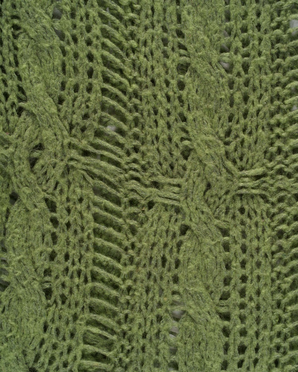 Acne Studios frayed cable-knit sweater Acne Studios