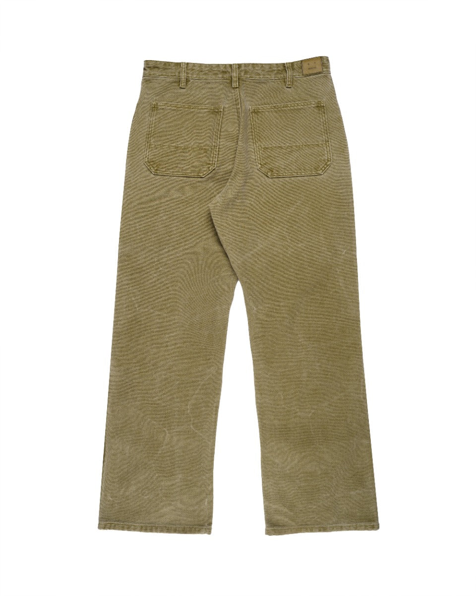Acne Studios khaki canvas regular-fit trousers Acne Studios
