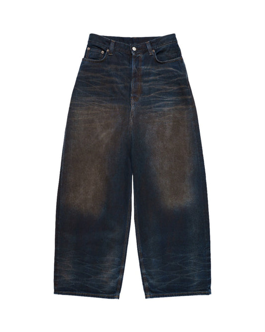 Acne Studios leather-trimmed pocket jeans Acne Studios