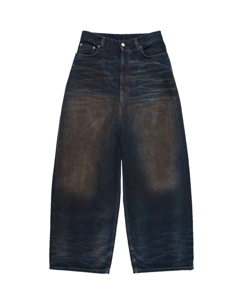 Acne Studios leather-trimmed pocket jeans Acne Studios