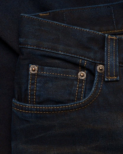Acne Studios leather-trimmed pocket jeans Acne Studios