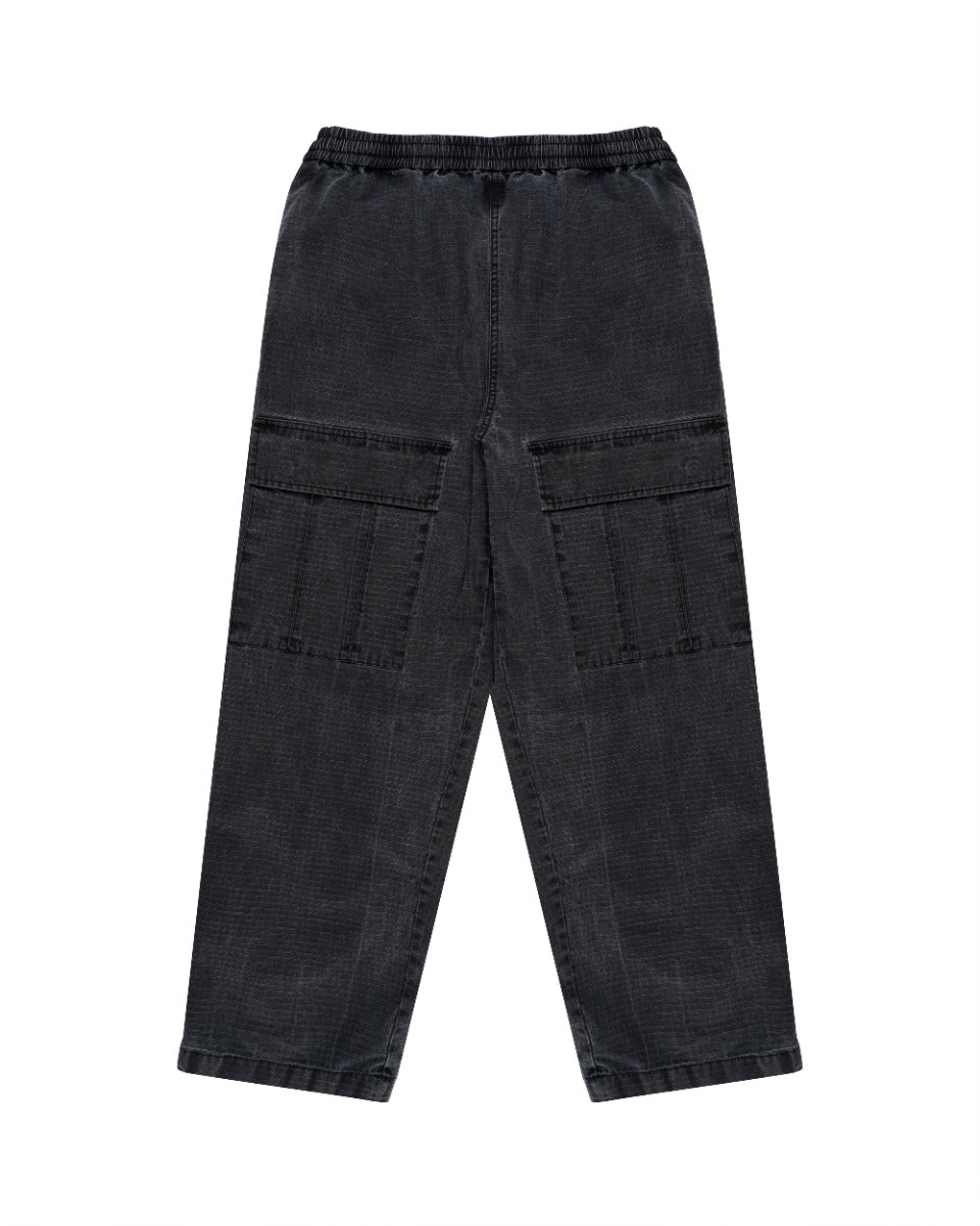 Acne Studios logo embroidered mid-waist cargo pants