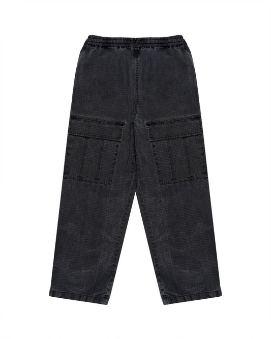 Acne Studios logo embroidered mid-waist cargo pants Acne Studios
