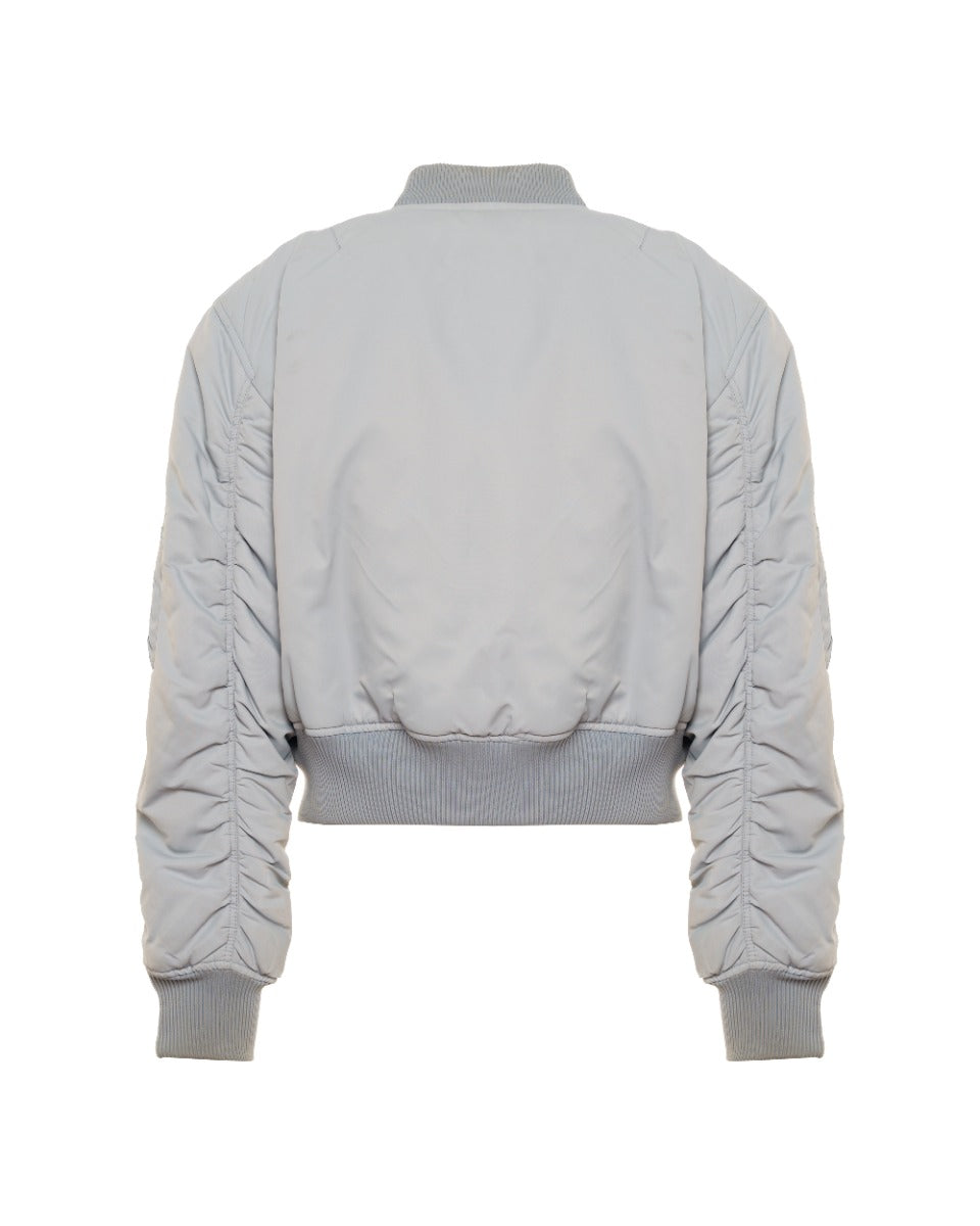 Acne Studios multi-zip Powder Blue bomber jacket
