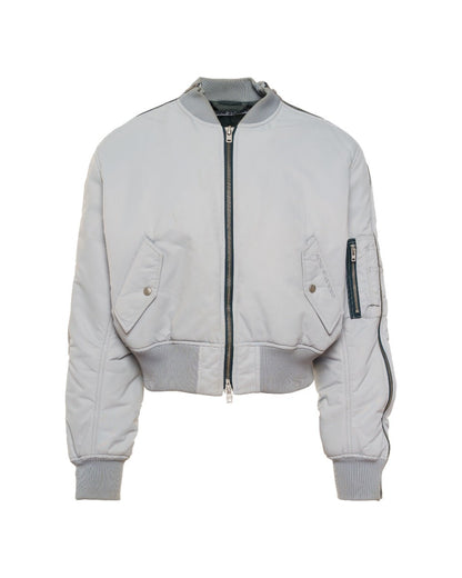 Acne Studios multi-zip Powder Blue bomber jacket Acne Studios
