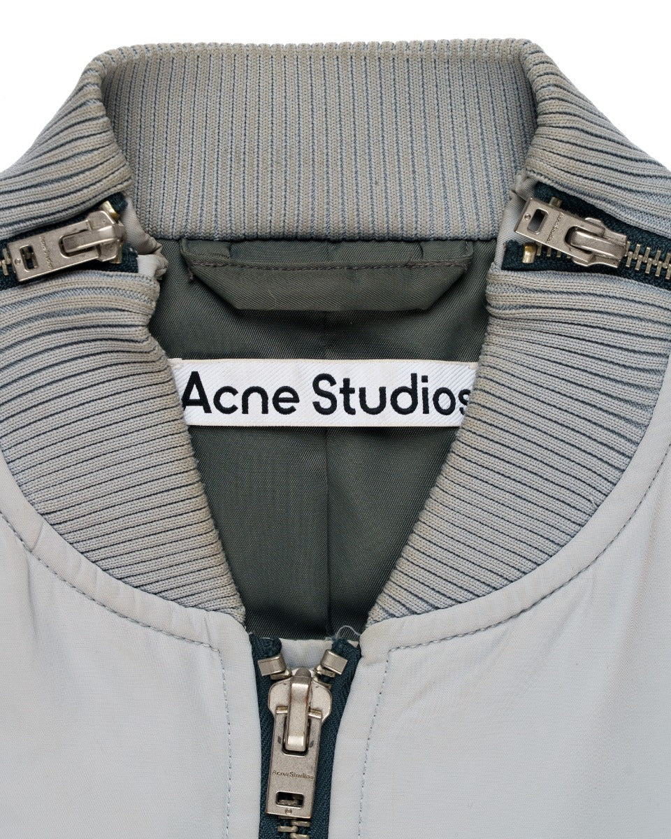 Acne Studios multi-zip Powder Blue bomber jacket Acne Studios