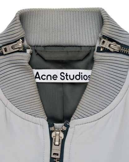 Acne Studios multi-zip Powder Blue bomber jacket Acne Studios