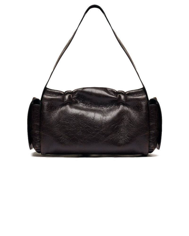 Acne Studios Multipocket crinkled leather bag thumbnail