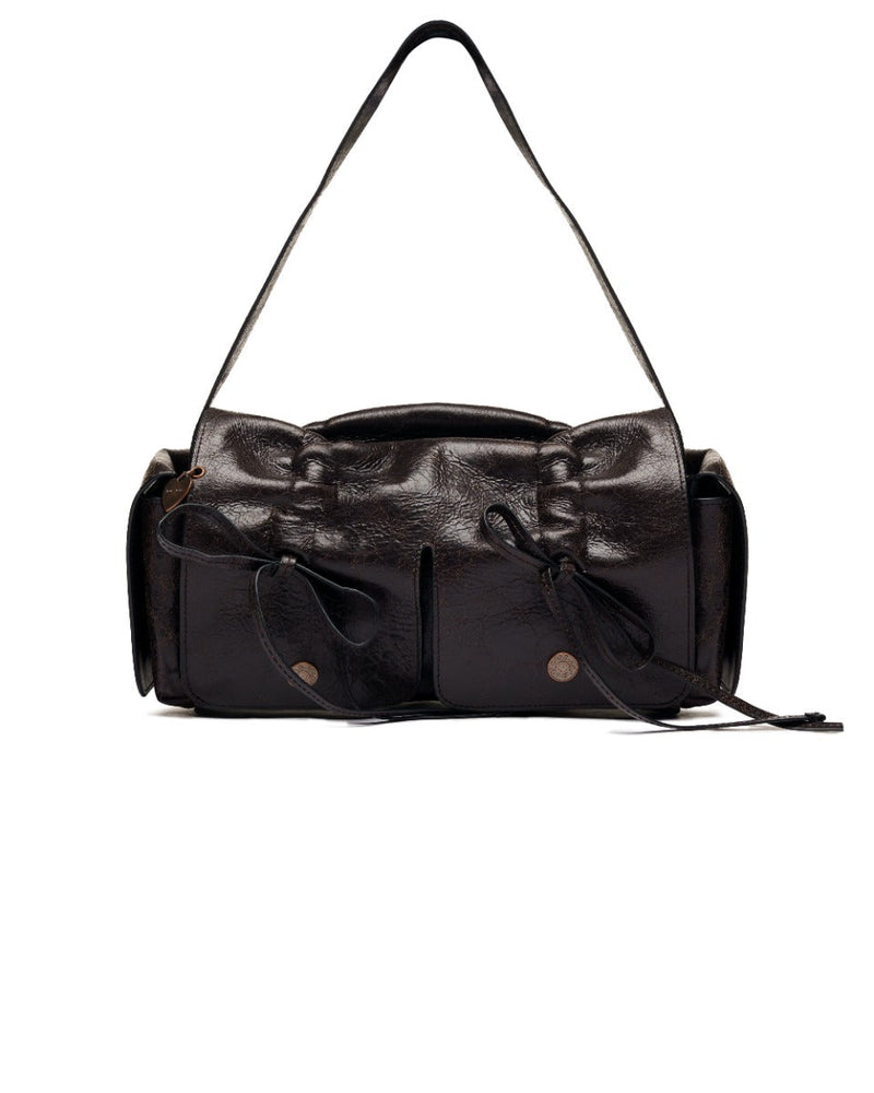 Acne Studios Multipocket crinkled leather bag thumbnail