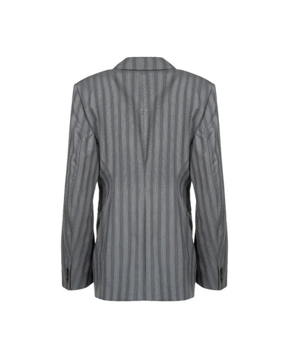Acne Studios relaxed single-breasted grey blazer jacket Acne Studios