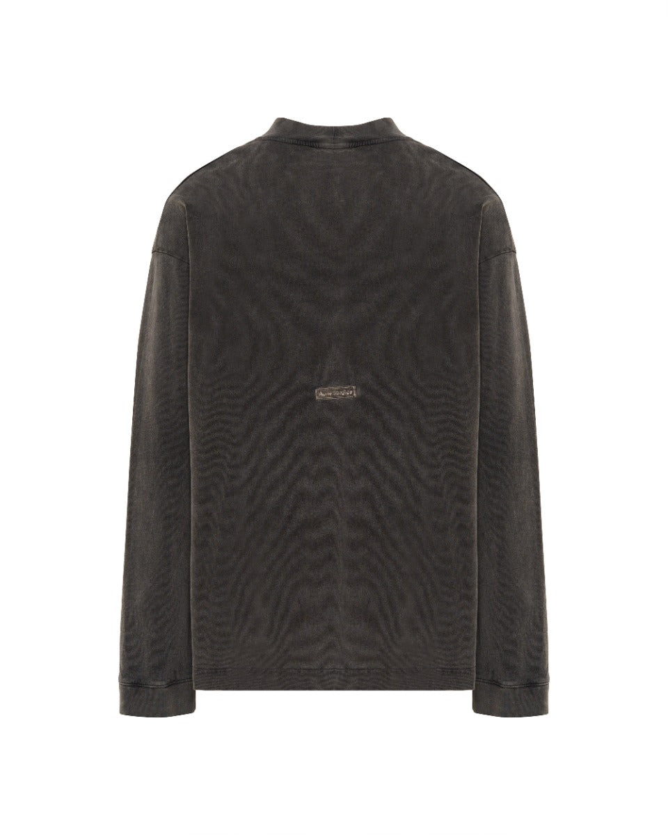Acne Studios washed grey long sleeve t-shirt Acne Studios
