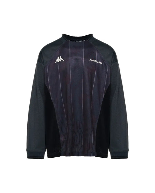 Acne Studios x Kappa football jersey black long sleeve t-shirt Acne Studios