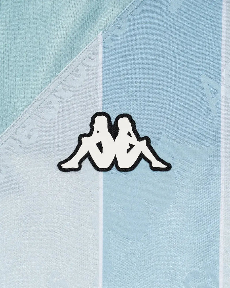 Acne Studios x Kappa football jersey blue long sleeve t-shirt thumbnail