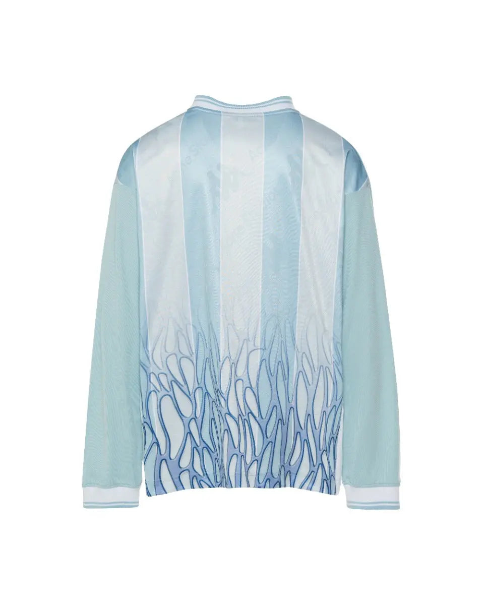 Acne Studios x Kappa football jersey blue long sleeve t-shirt