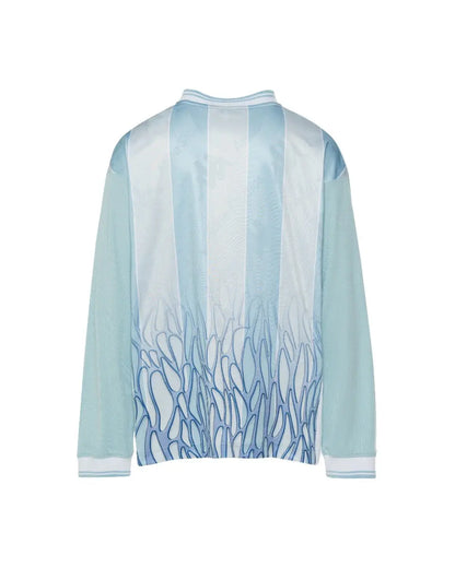 Acne Studios x Kappa football jersey blue long sleeve t-shirt Acne Studios