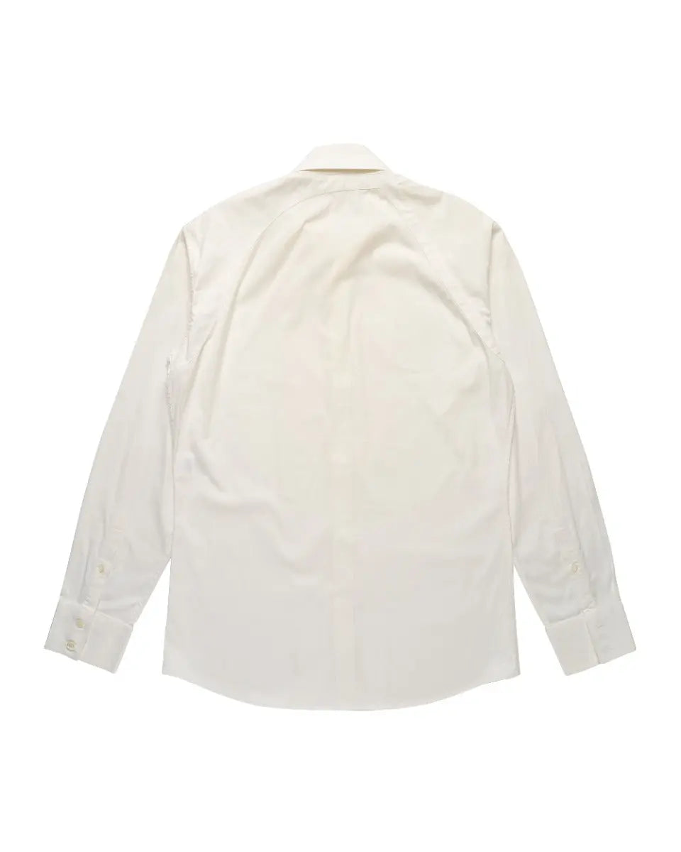 Alexander McQueen harness-buckled button-up white shirt