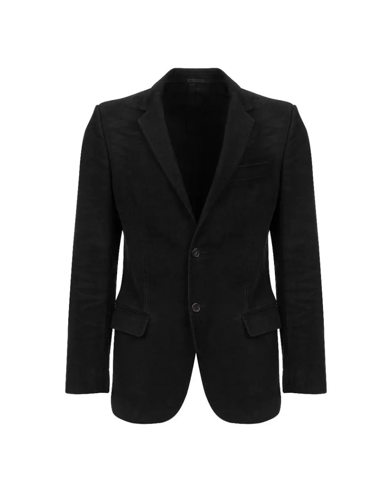 Alexander McQueen moleskin single-breasted blazer jacket Alexander McQueen