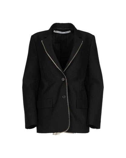 Alexander Wang zipper trim blazer jacket Alexander Wang